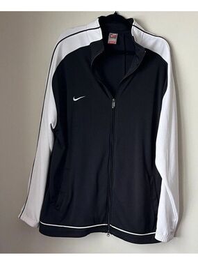 Nike Black & White dry fit full-Zip Track Jacket